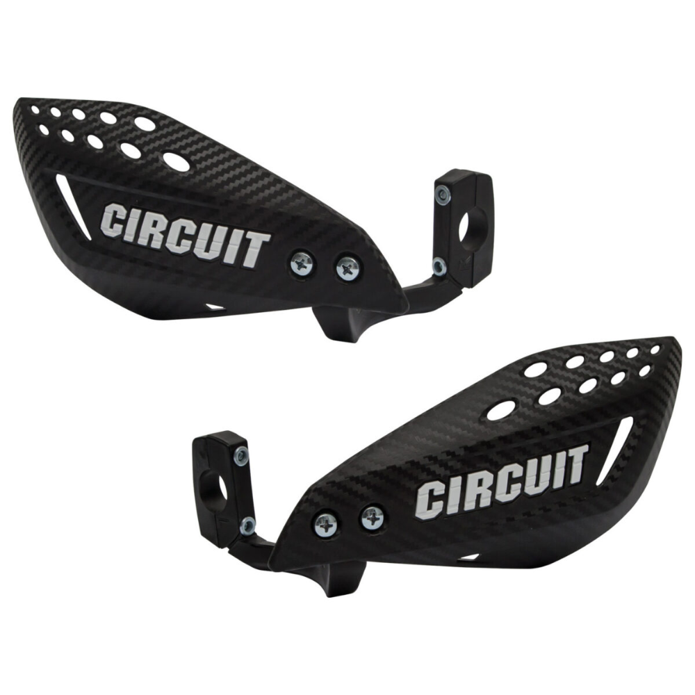 Circuit Equipment Carbon/White Handguards