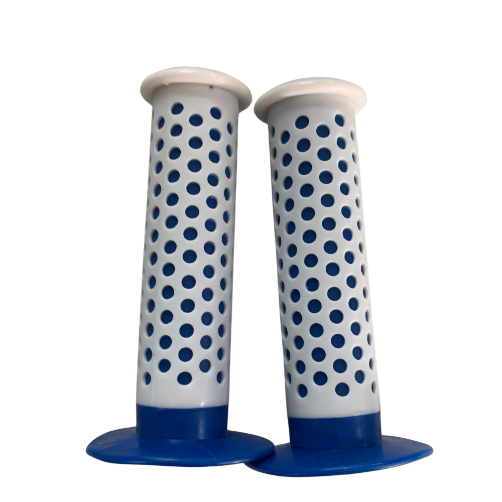 Aftermarket BMX Ocley Blue/ White Grips
