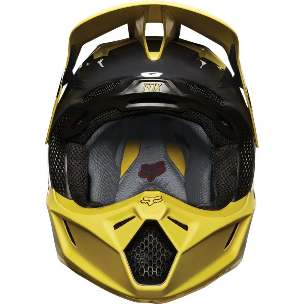 Fox V3 Preest Dark Yellow Helmet