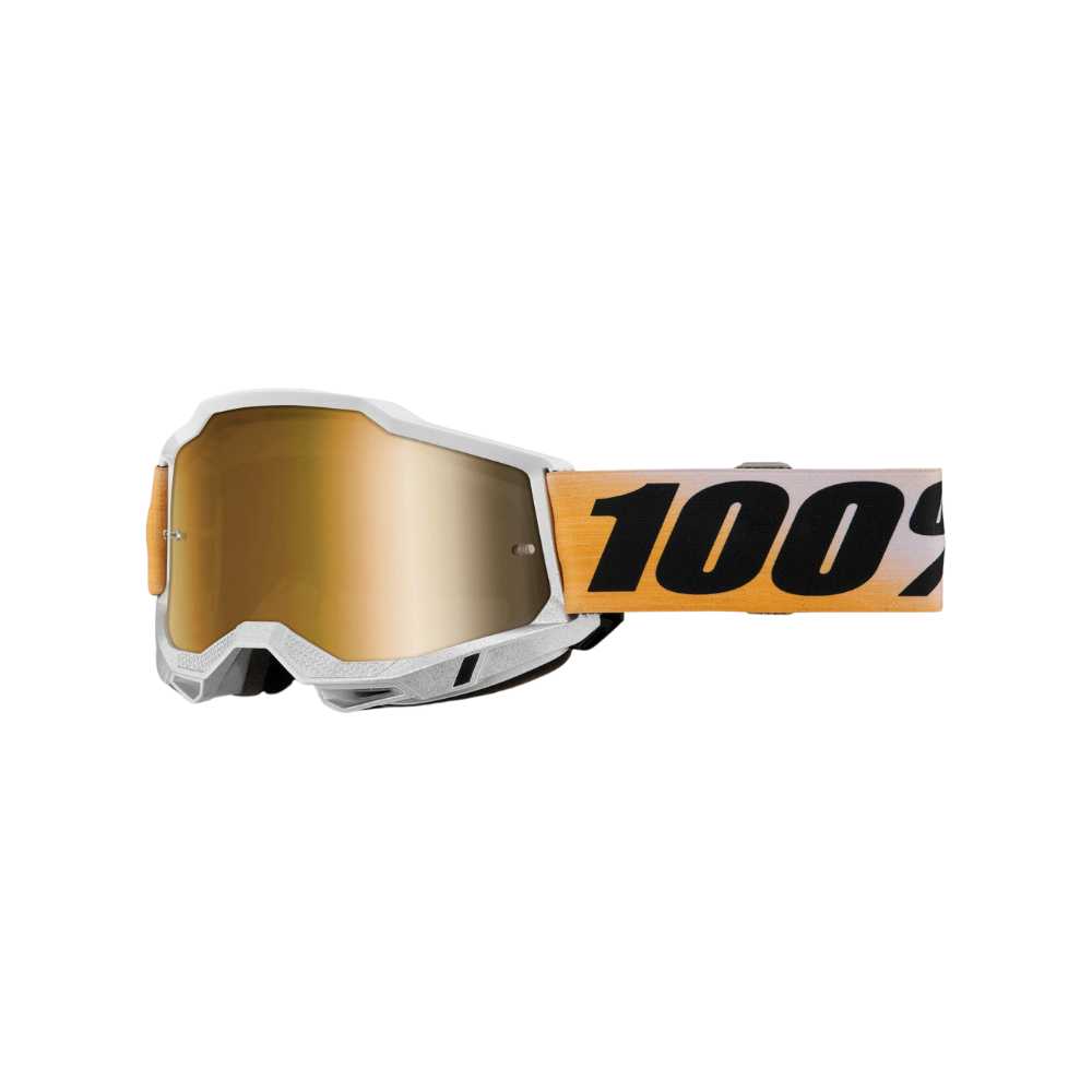 100% Accuri2 Shiv Gold Mirror Goggle