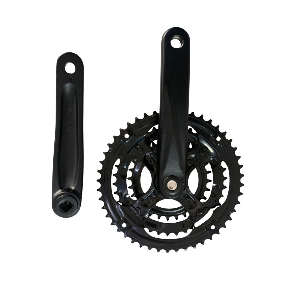 Aftermarket Triple Chain Wheel Set Alloy 28/38/48T 18S Black