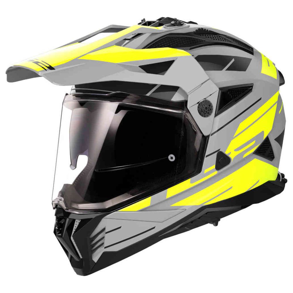 LS2 MX702 Pioneer II Namib Matt Grey/Hi-Vis Yellow Helmet