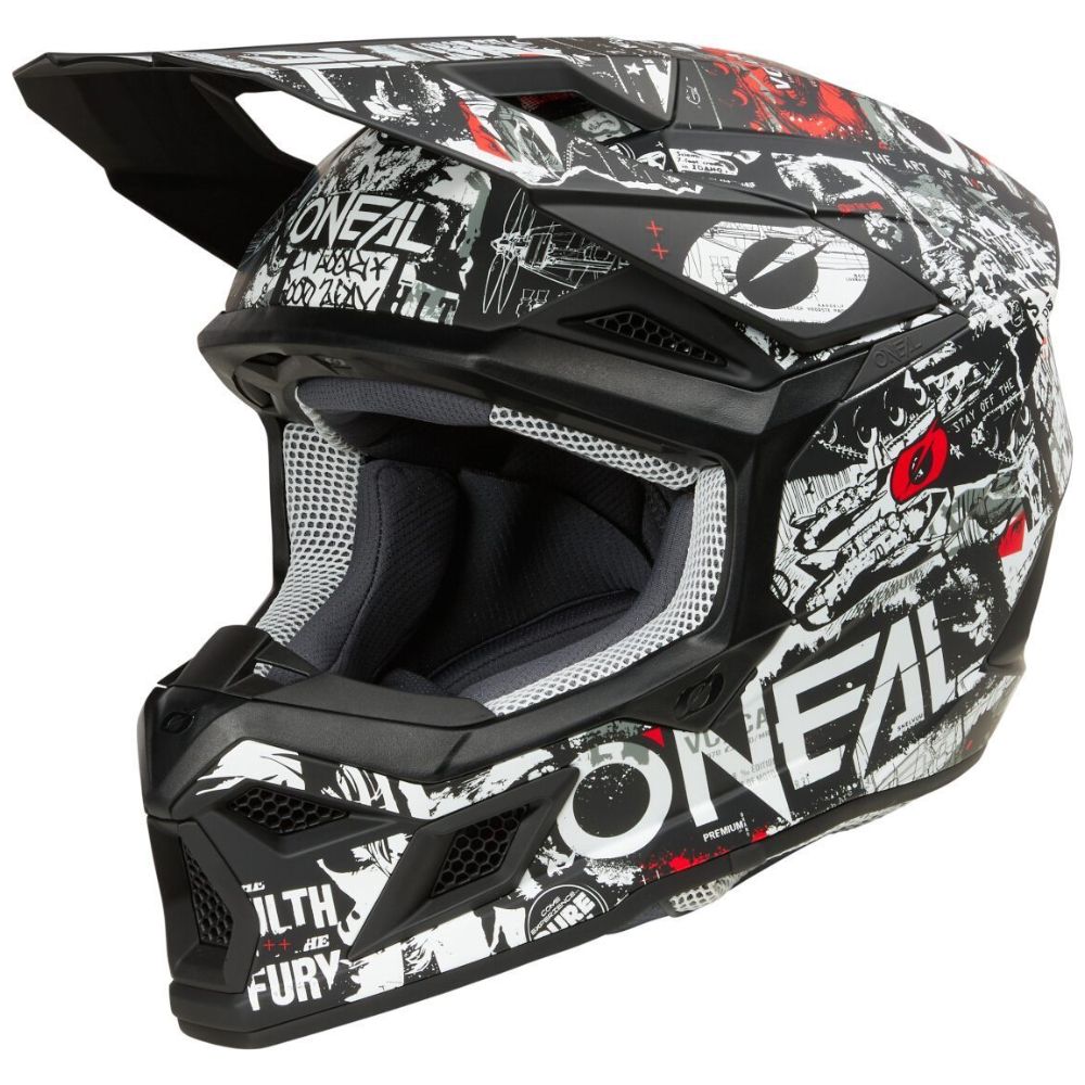 O'Neal 3S V.25 Attack Black/White Helmet