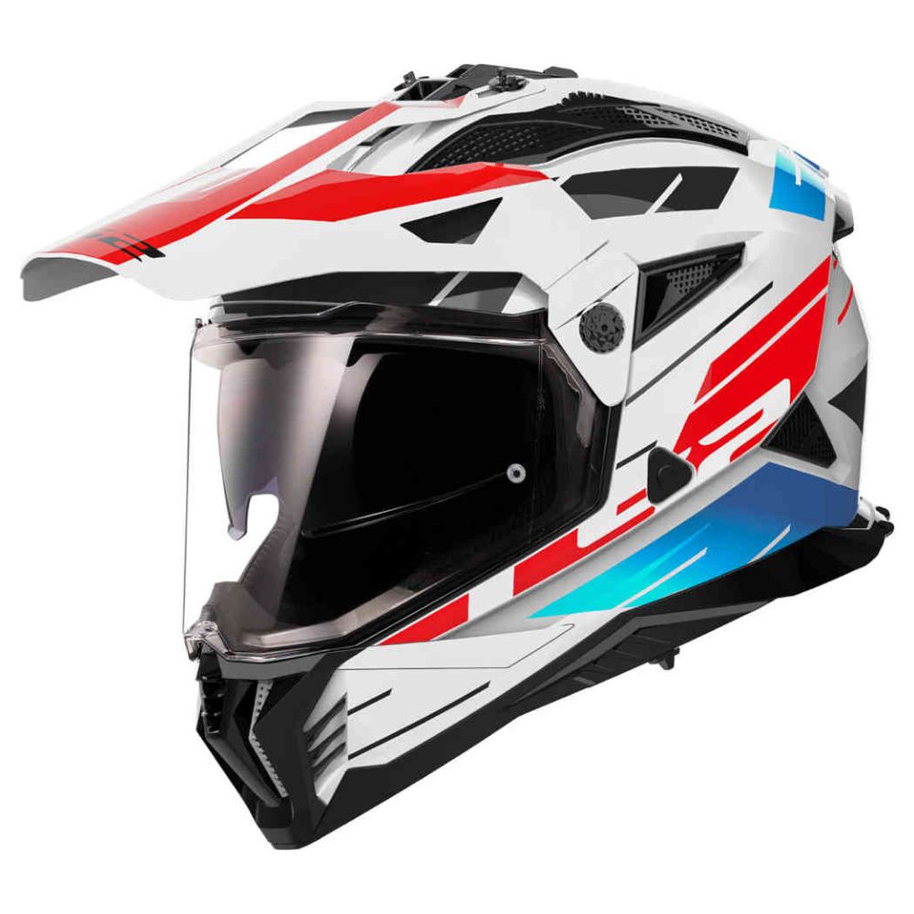 LS2 MX702 Pioneer II Namib White/Blue/Red Helmet