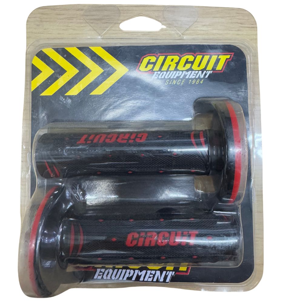 Circuit Equipment Jupiter Black/Red Racing Grips