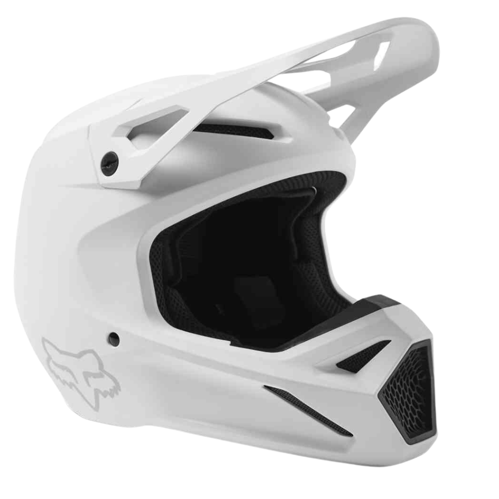 MC Auto: Fox V1 Plaic White Helmet
