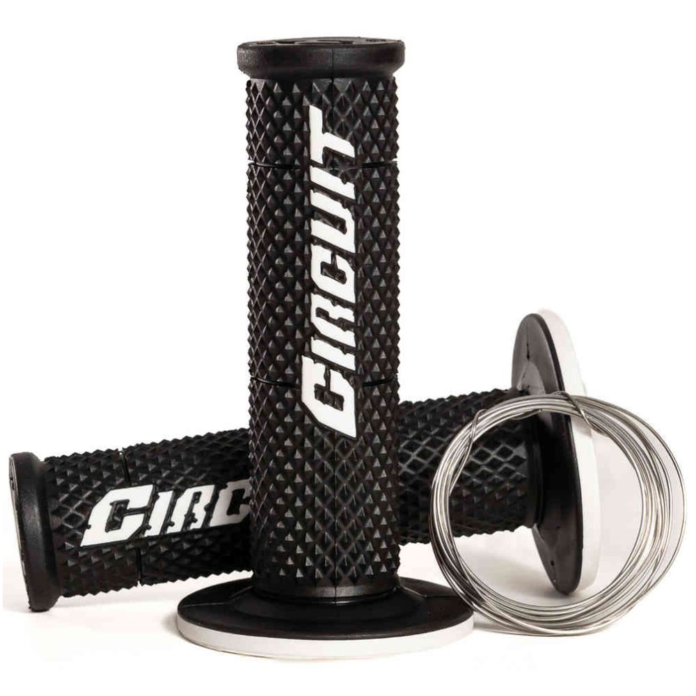 Circuit Equipment Circuit V Black/White Racing Grips