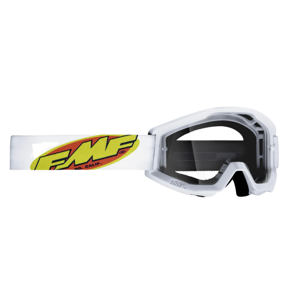 MC Auto: FMF PowerCore White Clear Goggle