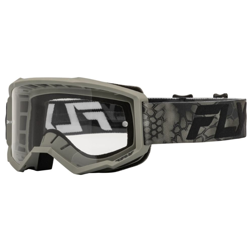 Fly Focus Kryptek Moss Grey/Black Clear Goggle