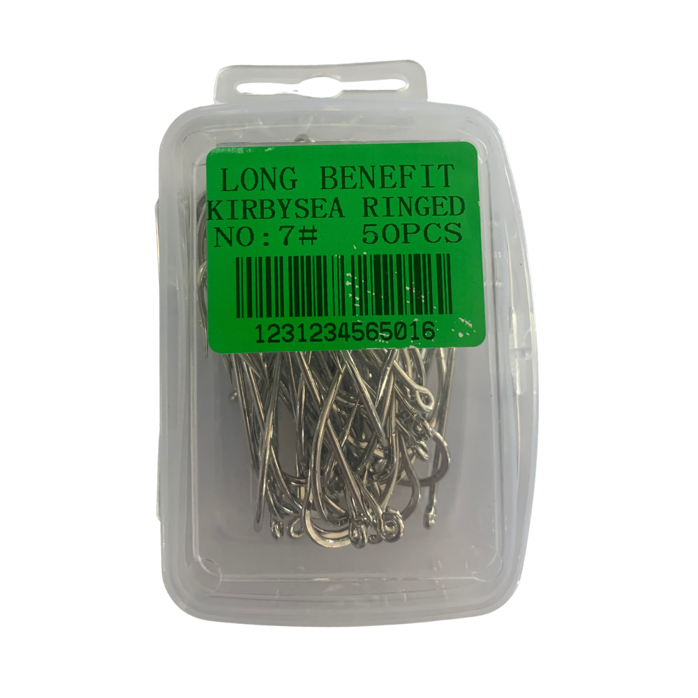 Kirbysea Ringed Hook #7 - 50PCS