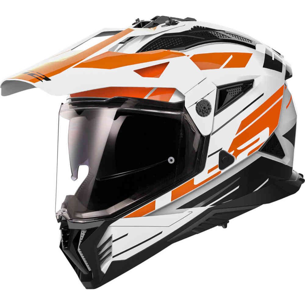 LS2 MX702 Pioneer II Namib White/Orange Helmet