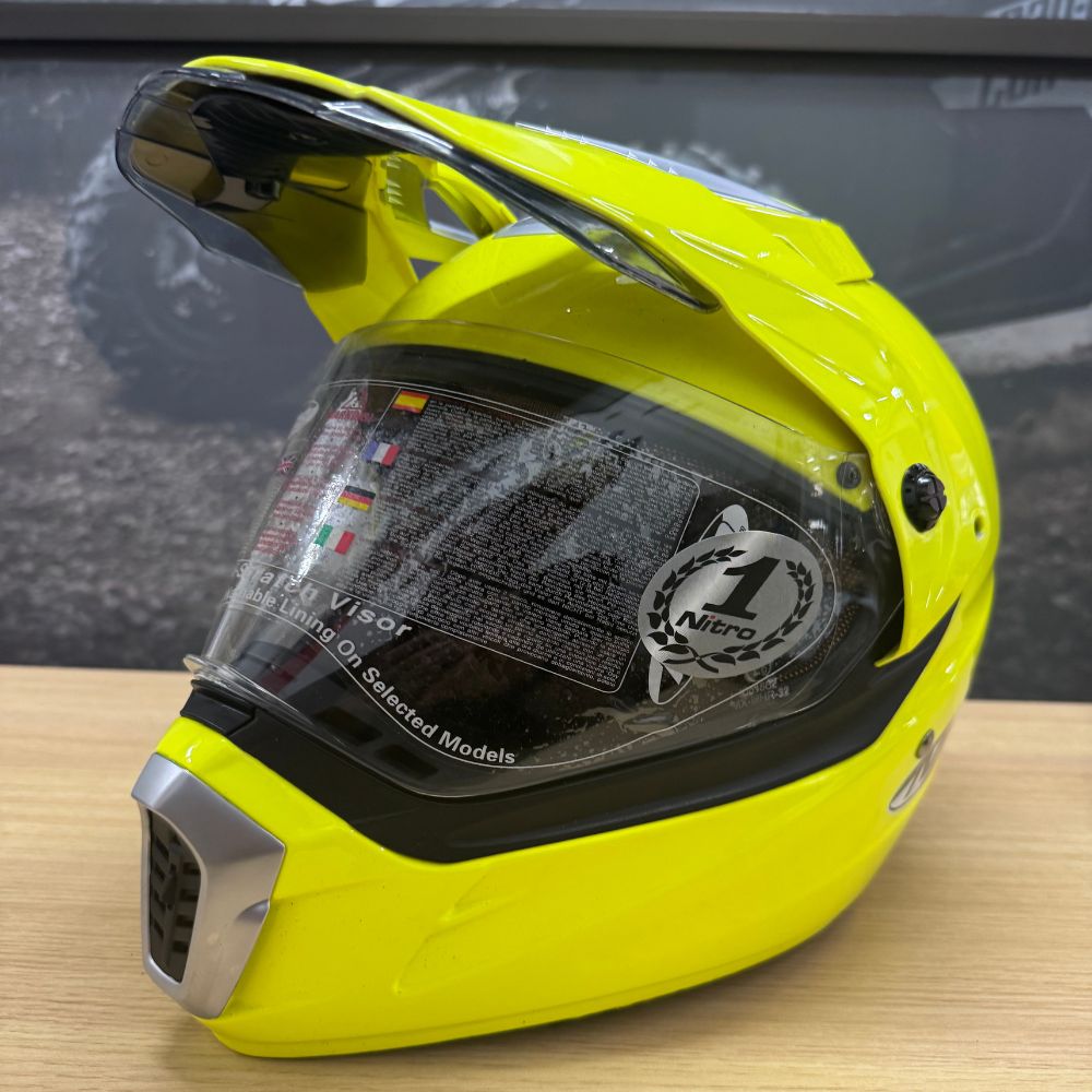 Pre-Loved (USED) Nitro MX450 Fluo Yellow Helmet -(XS)