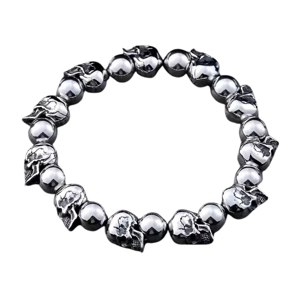 MCA Motorcycle Gothic Retro Full Skull Bracelet