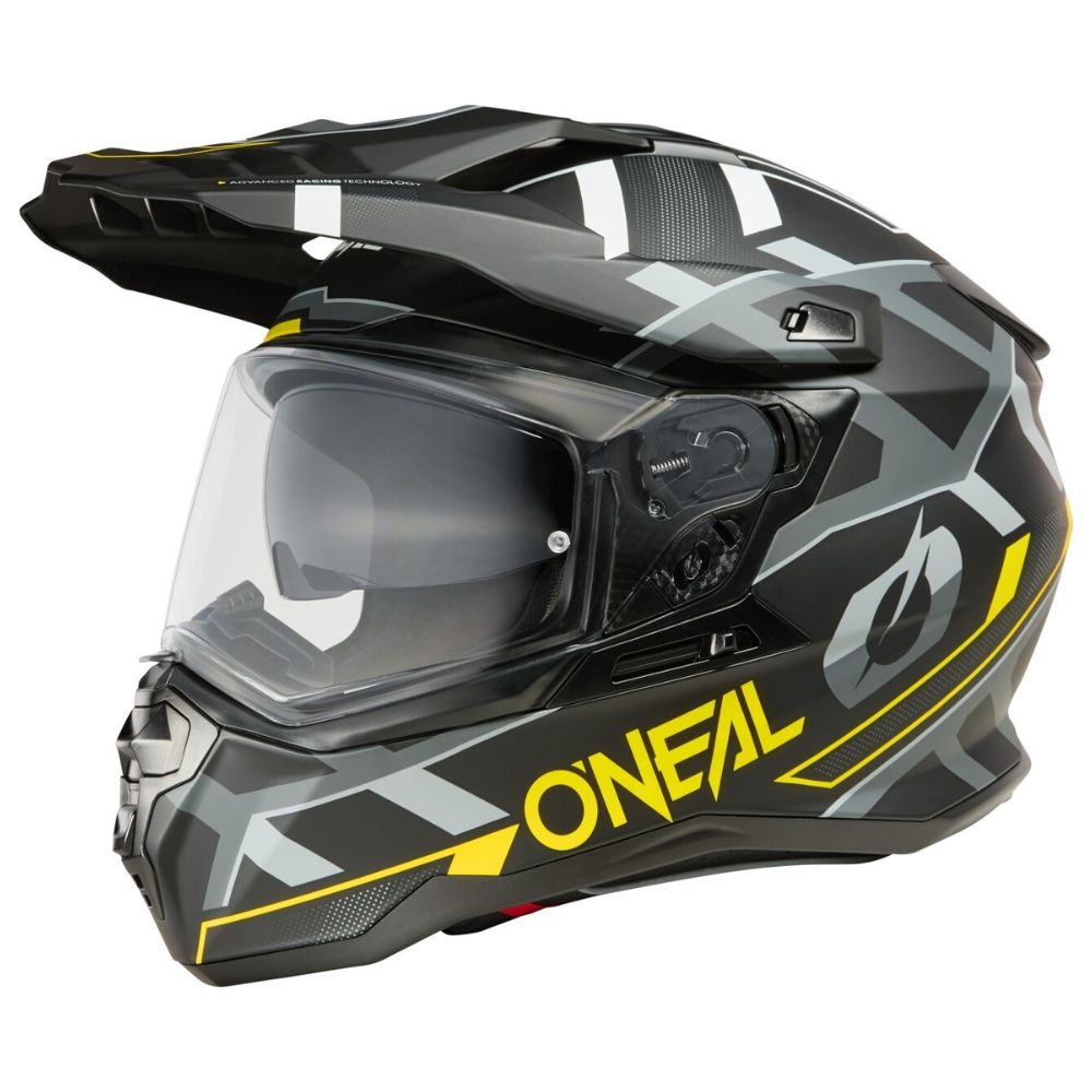 O'Neal D-SRS Square V.22 Black/Yellow/Grey Helmet