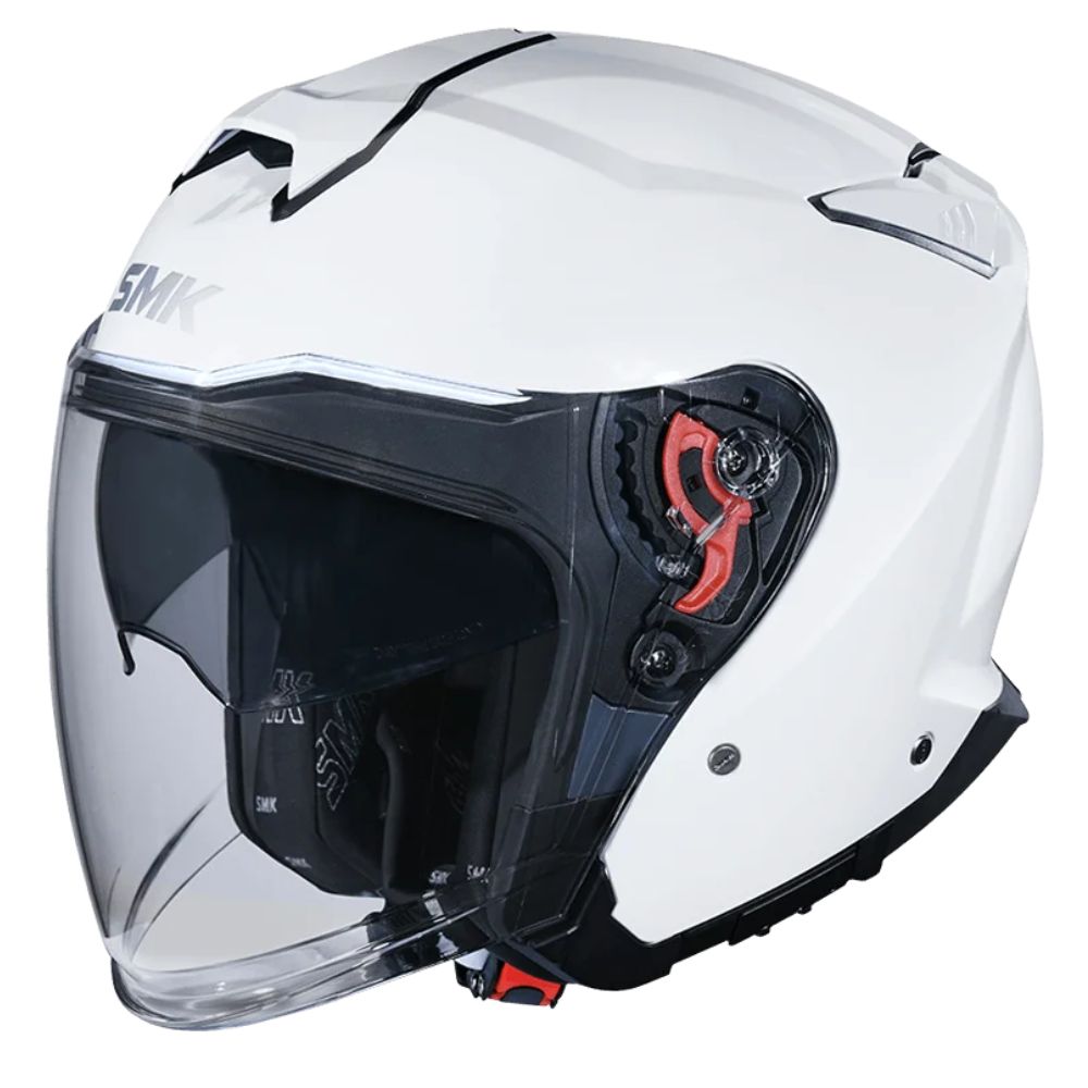 SMK GTJ GL100 White Helmet