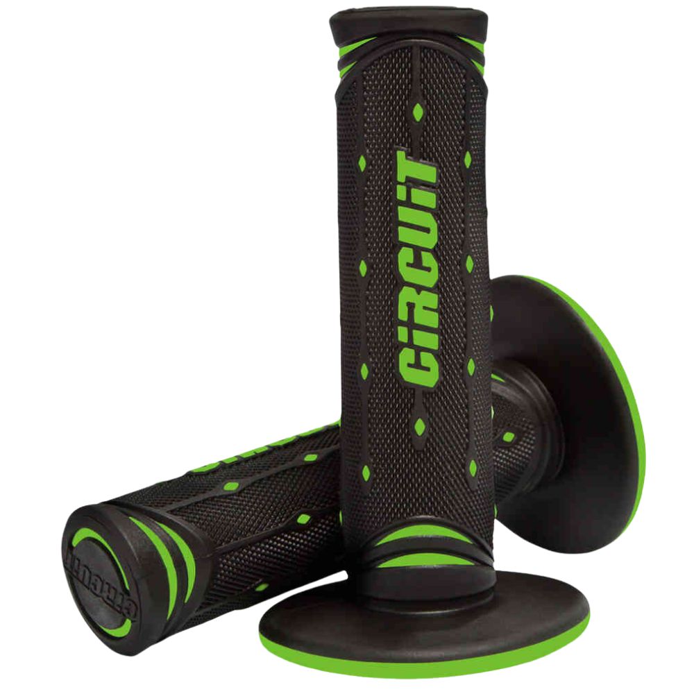 Circuit Equipment Jupiter Black/Green Racing Grips