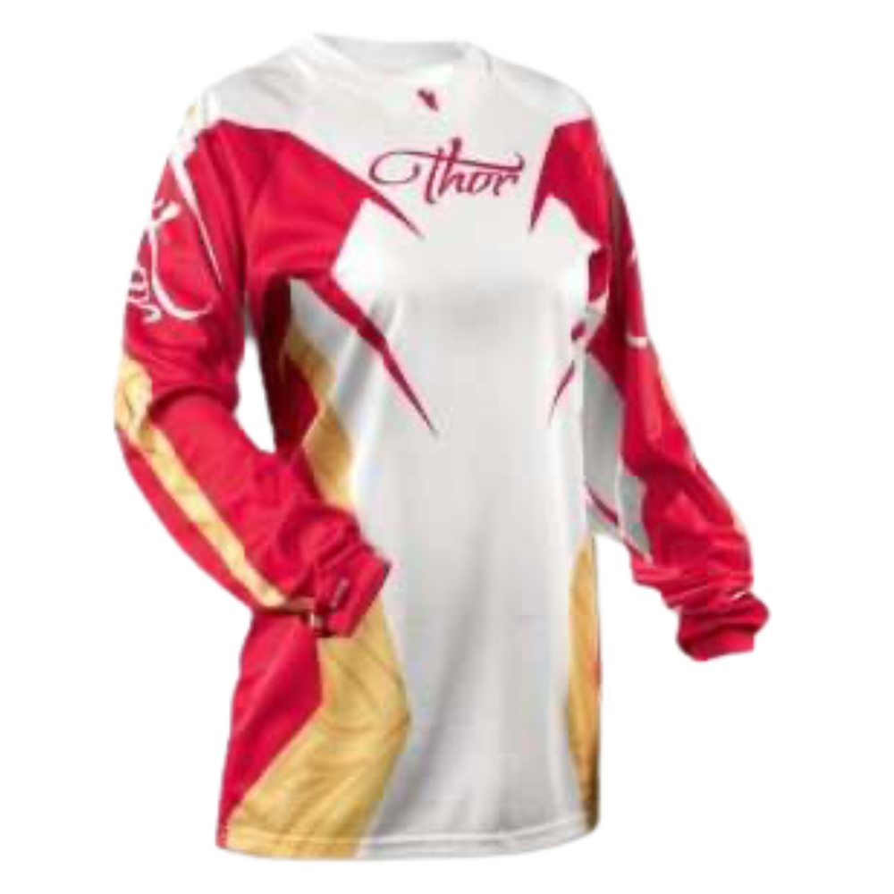 Thor Ladies Phase Red/Yellow Jersey