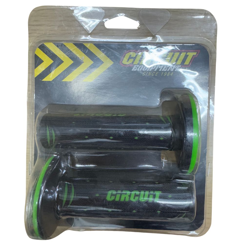 Circuit Equipment Jupiter Black/Green Racing Grips