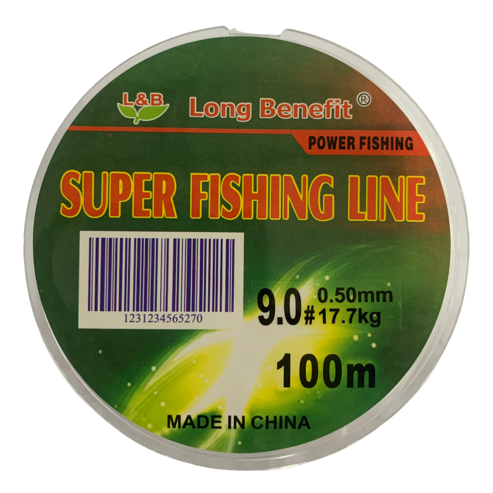 L&B 9.0# 39LBS White 100m Super Fishing Line