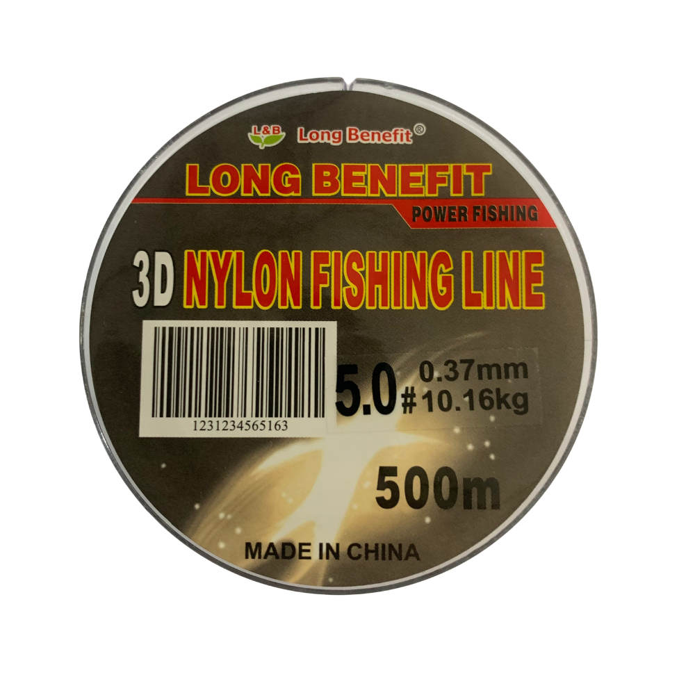 L&B 5.0# 22LBS Green/Black 500m Nylon Fishing Line