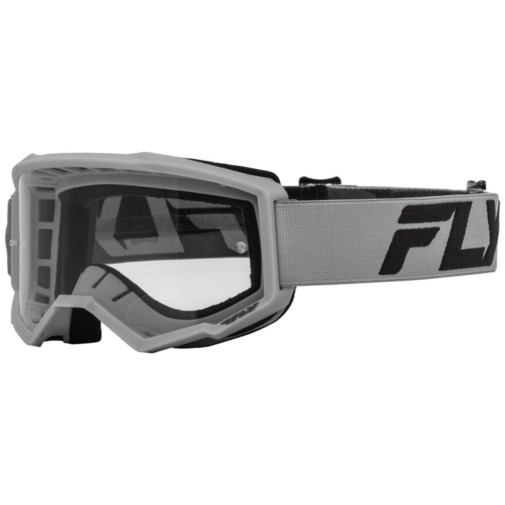 Fly Focus Silver/Charcoal Clear Goggle