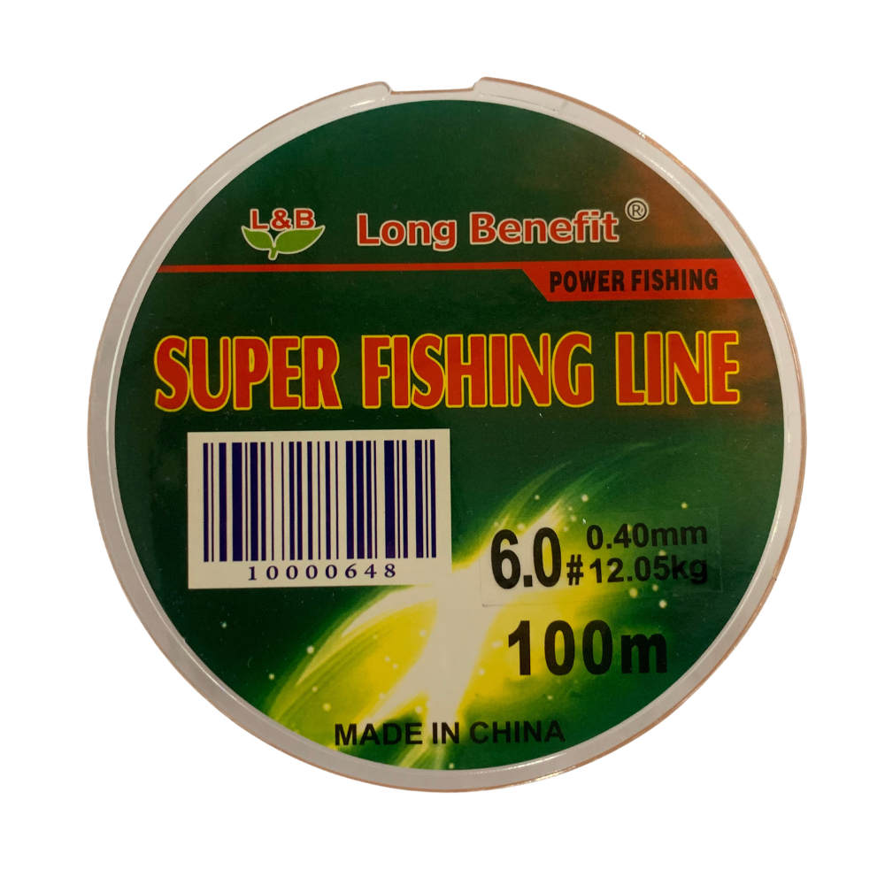 L&B 6.0# 26.5LBS Green 100m Super Fishing Line