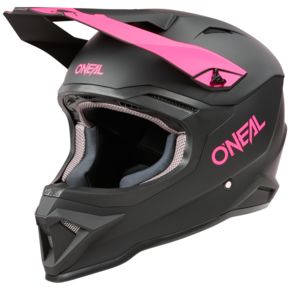 O'Neal 1S V.24 Solid Black/ Pink Helmet