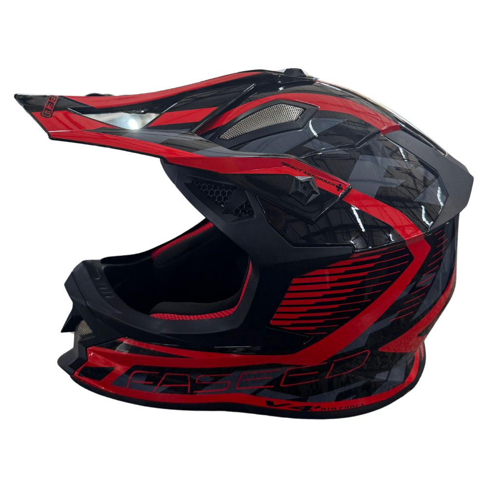 Faseed FS 609 Black/Red MX Helmet