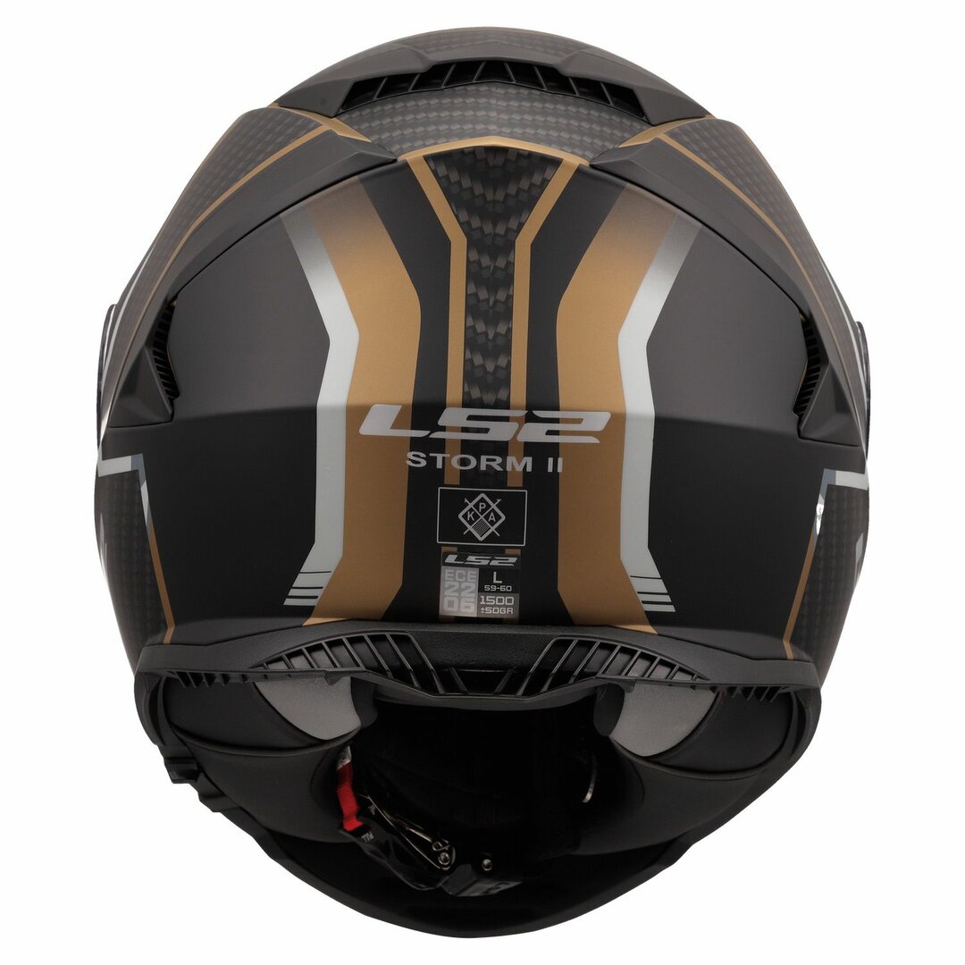 LS2 FF800 Storm II Track Matt Black/Gold Helmet