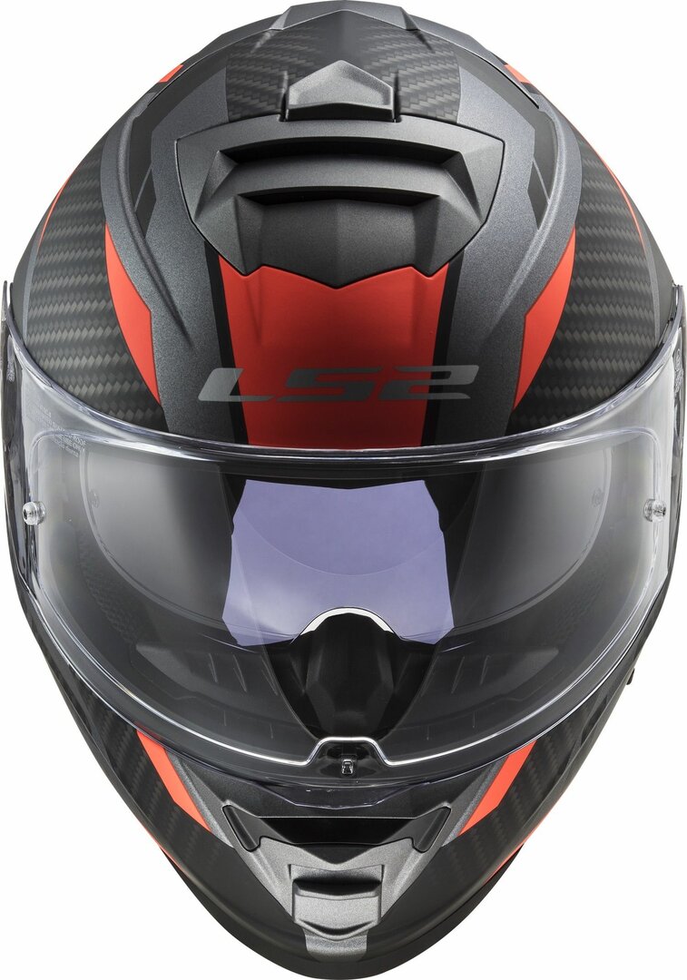 LS2 FF800 Storm II Racer Matt Titanium/Orange Helmet