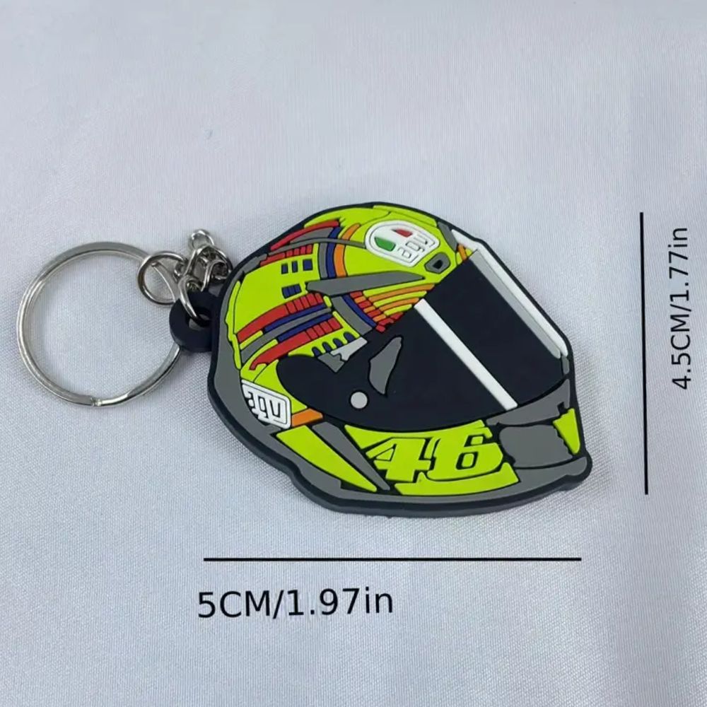 MCA Motorcycle VR46 Sporty Helmet Key Ring