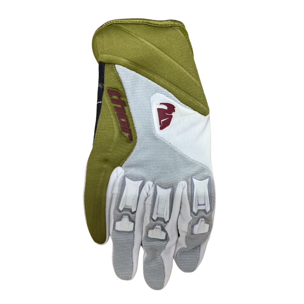 MC Auto: Thor Static Silver/Olive Gloves