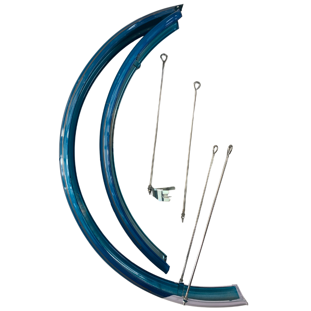 Aftermarket Chrome Plated Balloon Mud Guards