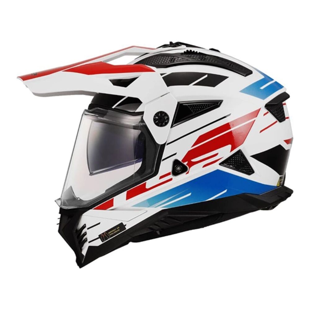 LS2 MX702 Pioneer II Namib White/Blue/Red Helmet