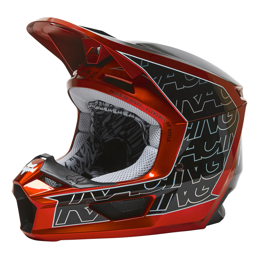 MC Auto: Fox V1 Peril Flo Red Helmet