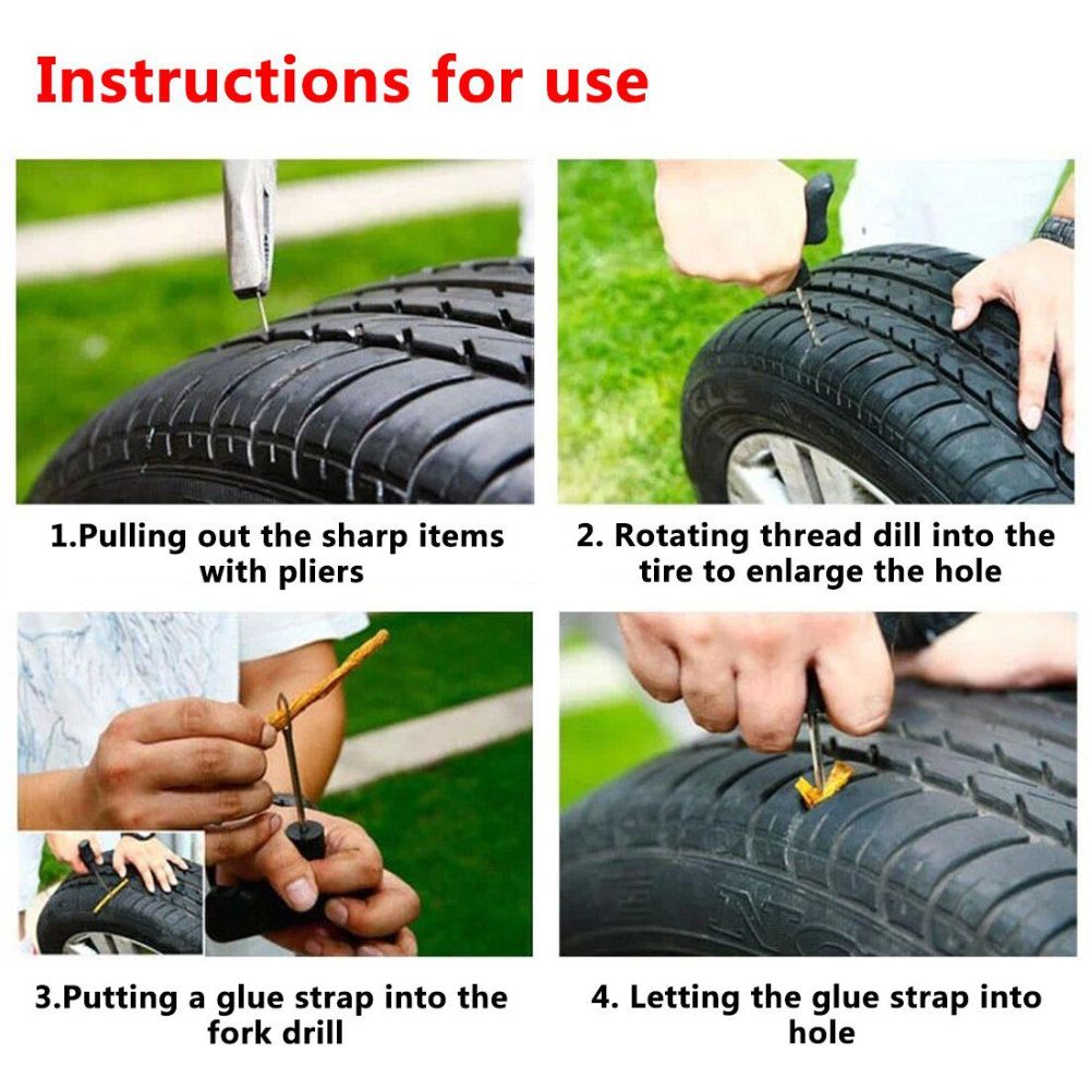 Quick Tubeless DIY Tyre Plug Repair Kit