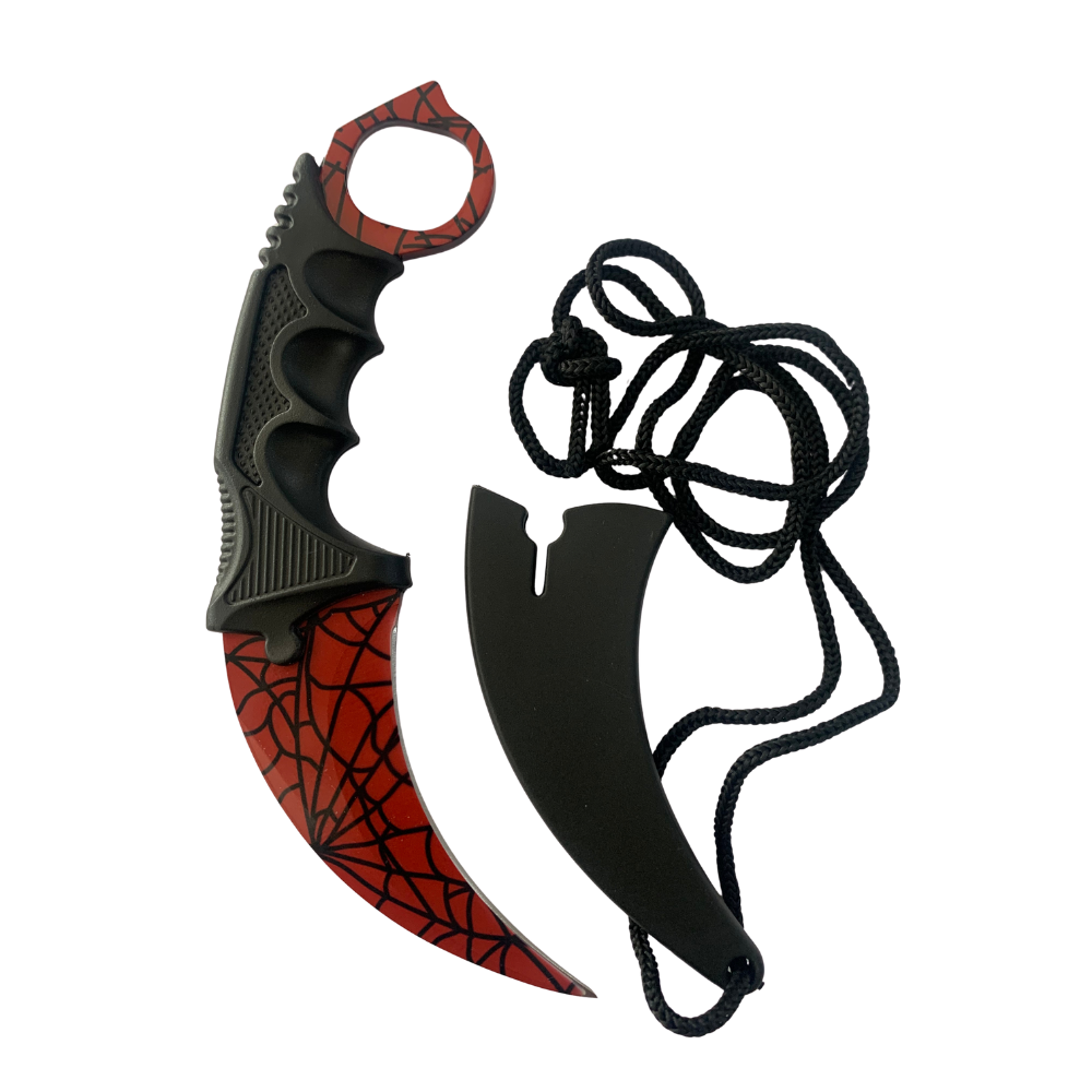 Karambit Self Defence Knife Red/ Web