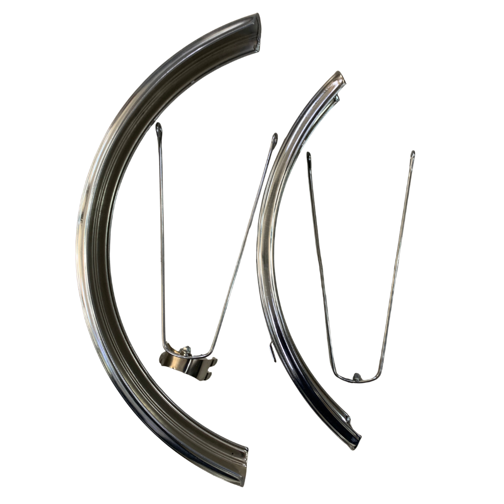 Aftermarket Chrome Plated Balloon Mud Guards U-Type