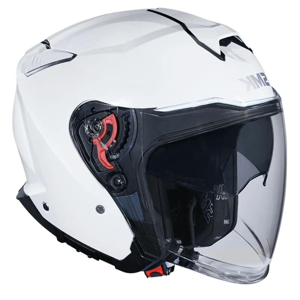 SMK GTJ GL100 White Helmet