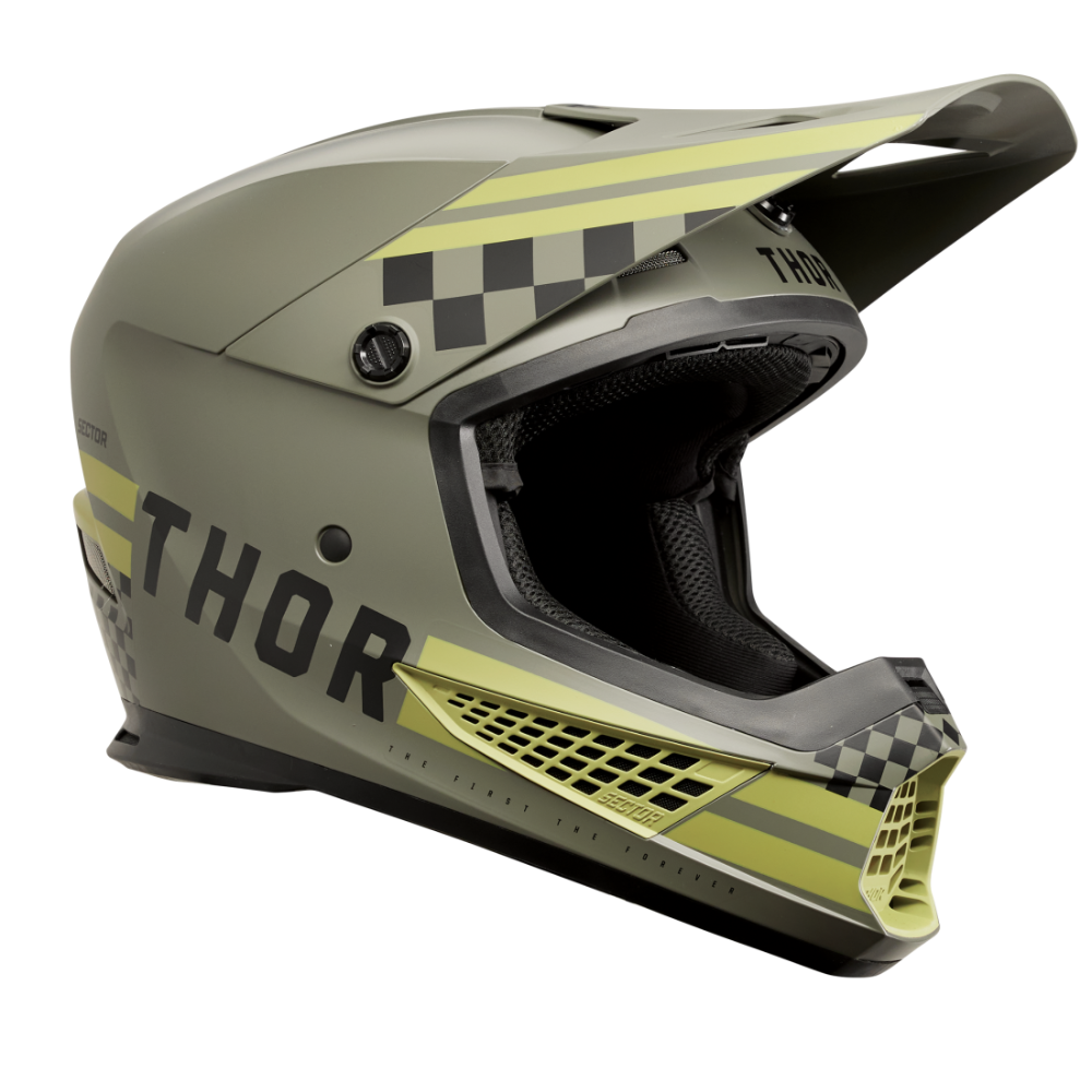MC Auto: Thor Sector 2 Carve Army/Black Helmet