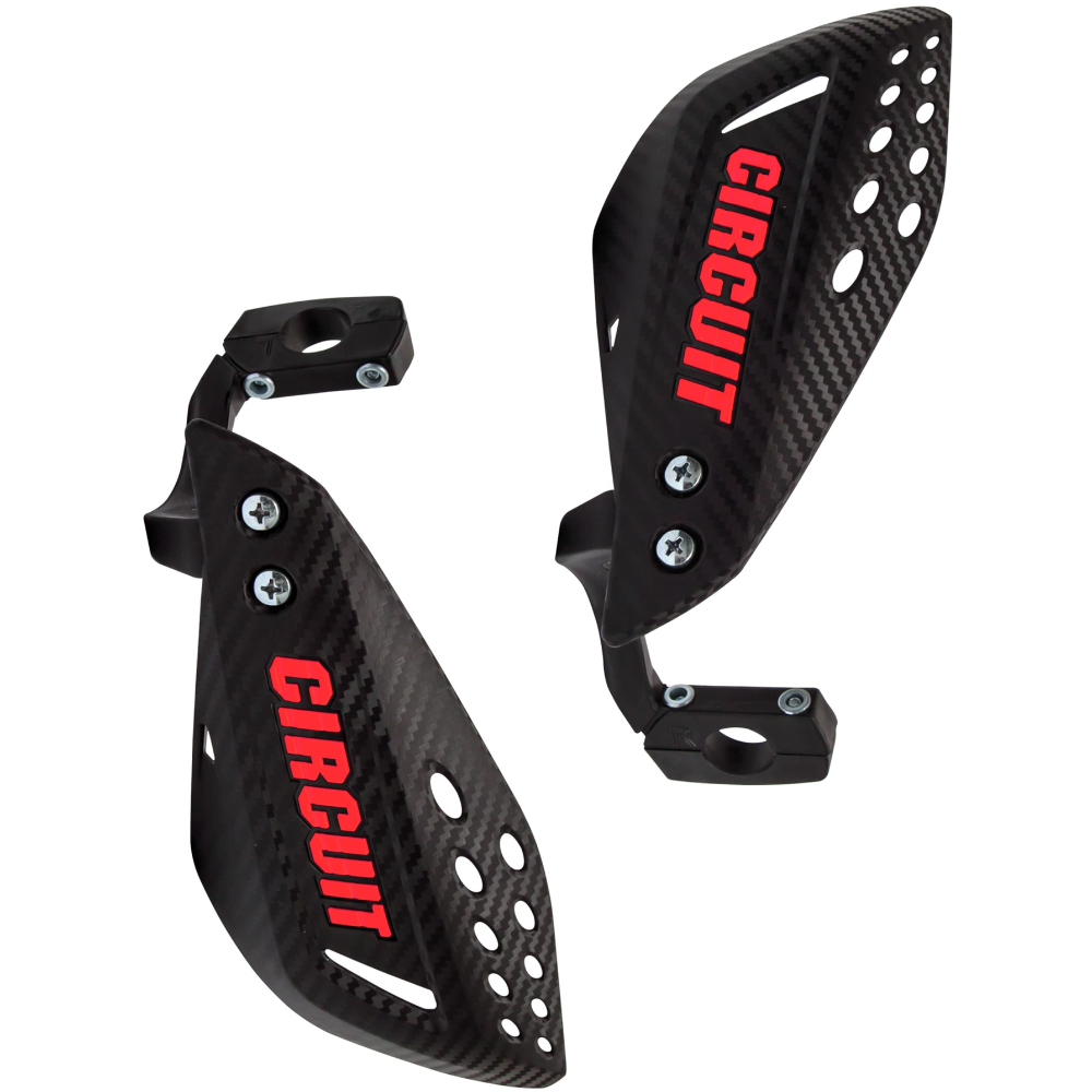 Circuit Equipment Carbon/Fluo Red Handguards