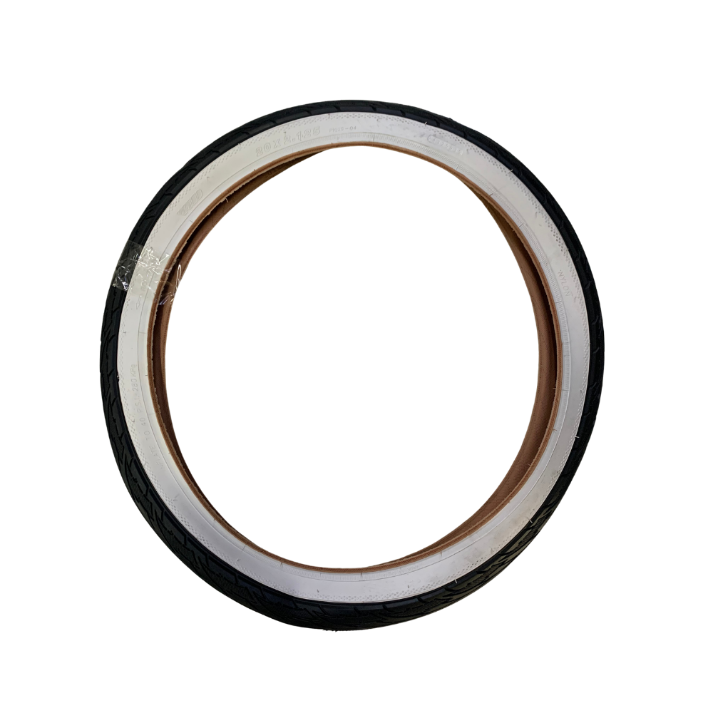 Wanda P1026 White Wall Bicycle Tyre - 20x2.125