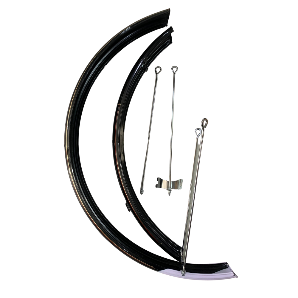 Aftermarket Chrome Plated Balloon Mud Guards