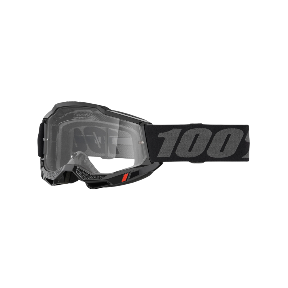 100% Accuri2 Black Silver Mirror Goggle