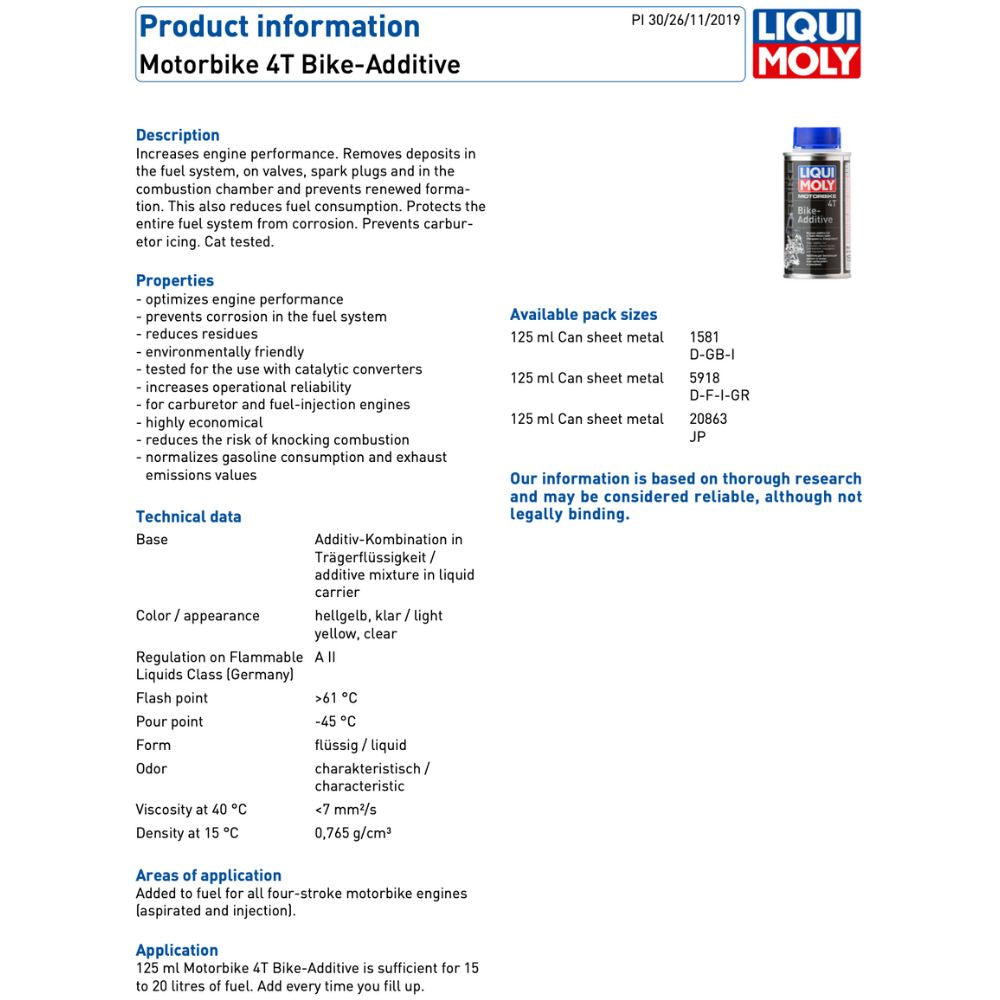 Liqui Moly Motorbike 4T Bike Additive