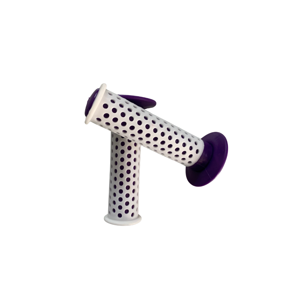Aftermarket BMX Ocley Purple/ White Grips