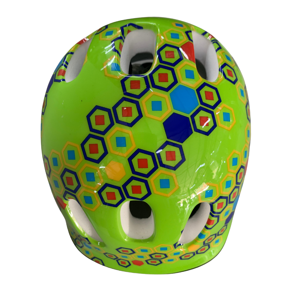 Santa Fee MV6-2 Green Kids Adjustable Bicycle Helmet