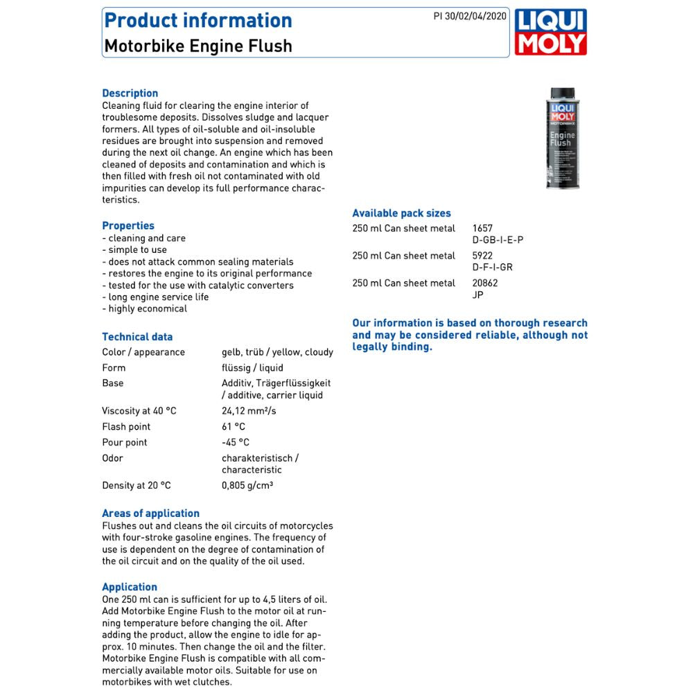 Liqui Moly Motorbike Engine Flush