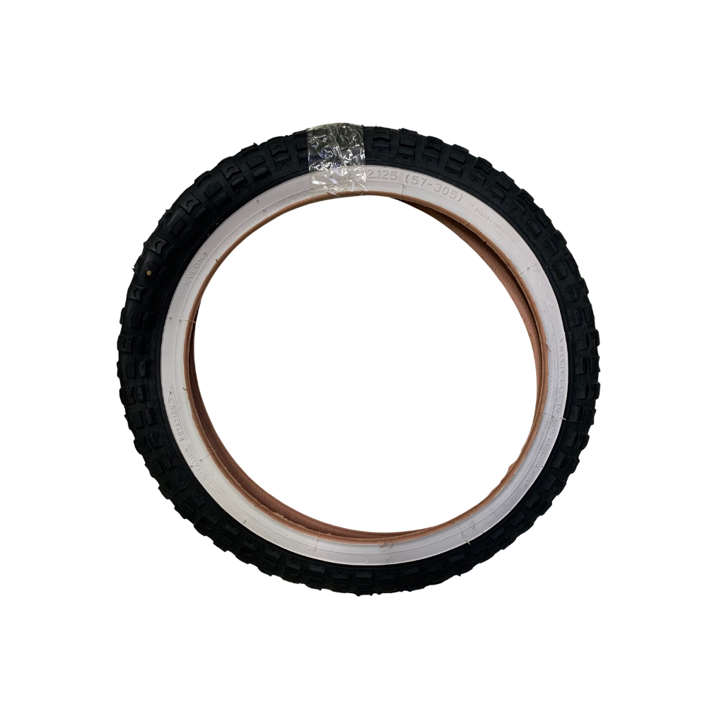 Wanda P1078 White Wall Bicycle Tyre - 16x2.125