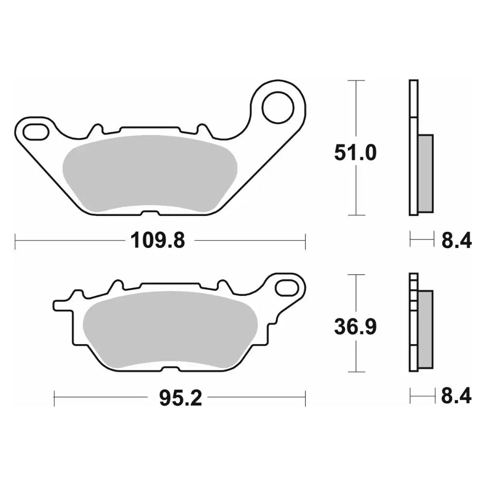 Aftermarket FA 464 YBR Front Brake Pads For Yamaha